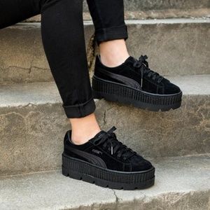 FENTY X PUMA Black Cleated Creepers Box & Shoe Bag